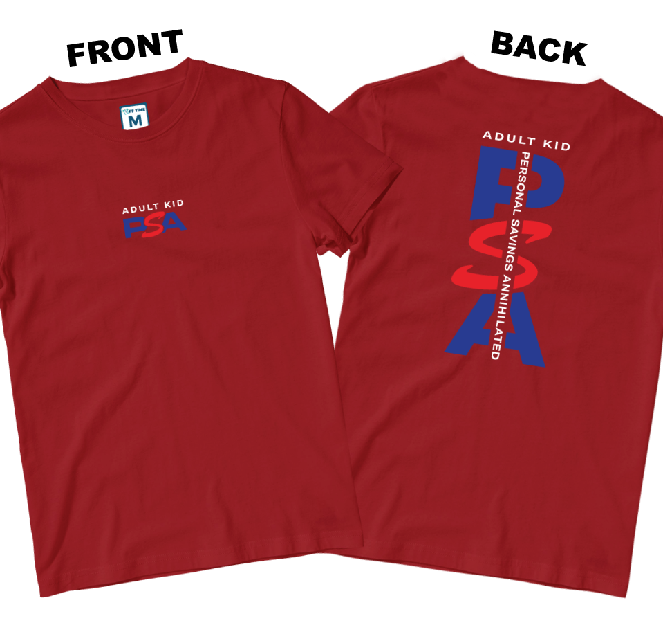 Cotton Shirt: PSA (Front and Back)