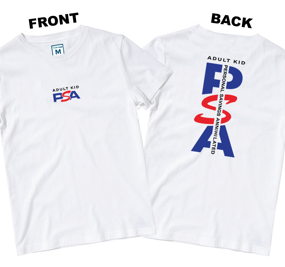 Cotton Shirt: PSA (Front and Back)