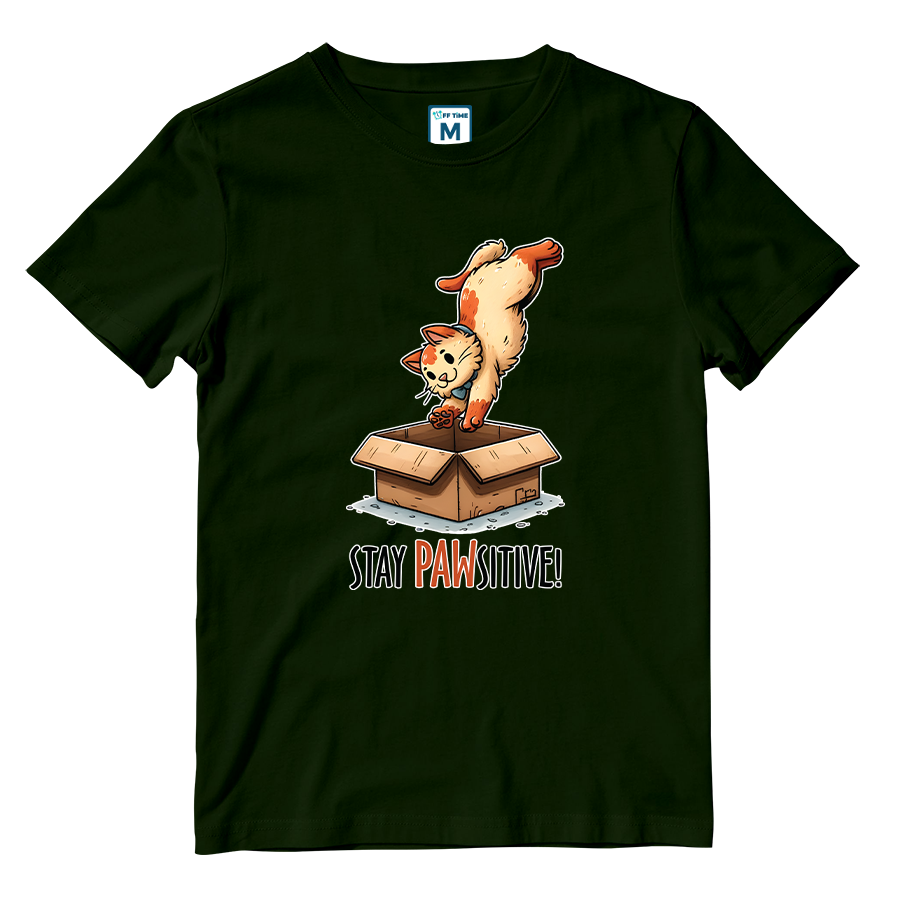 Cotton Shirt: Pawsitive