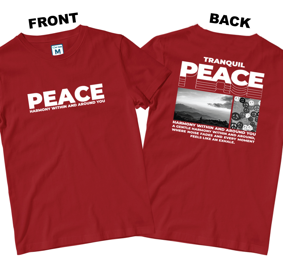 Cotton Shirt: Peace (Front and Back)