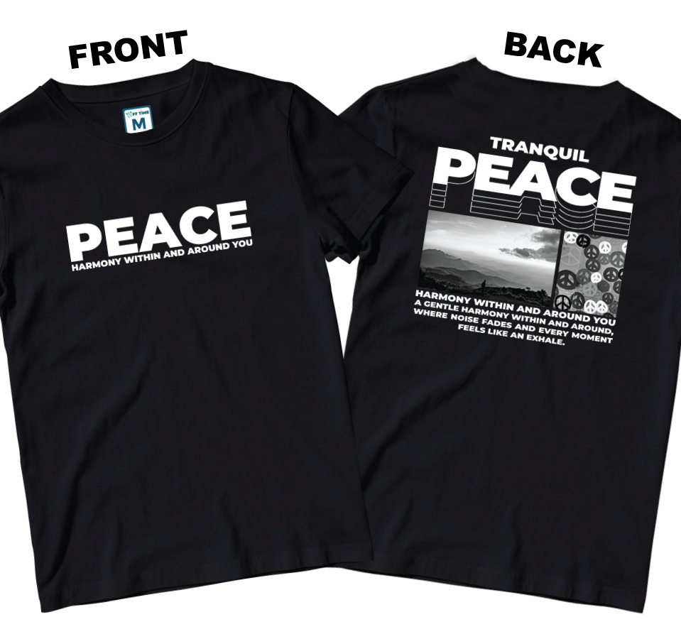 Cotton Shirt: Peace (Front and Back)