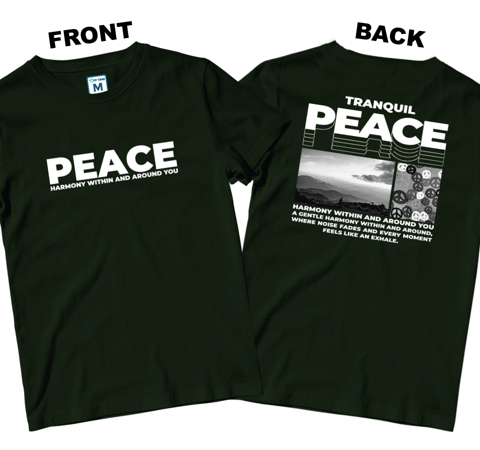 Cotton Shirt: Peace (Front and Back)