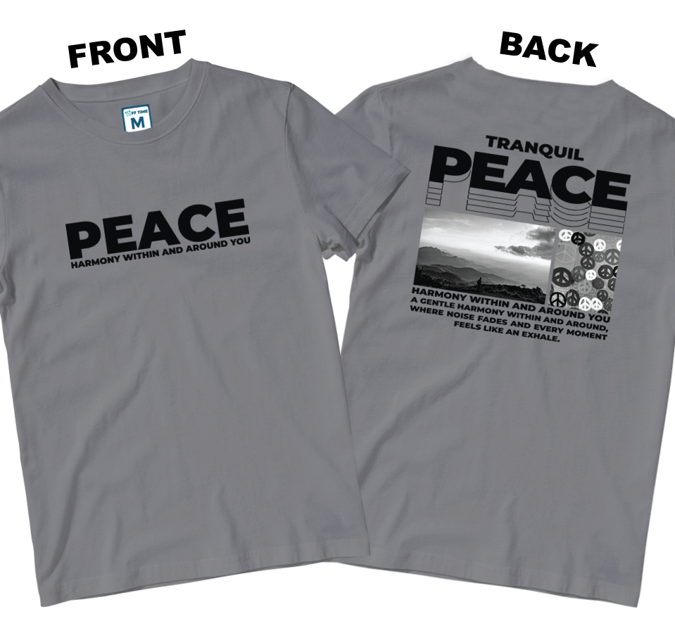 Cotton Shirt: Peace (Front and Back)
