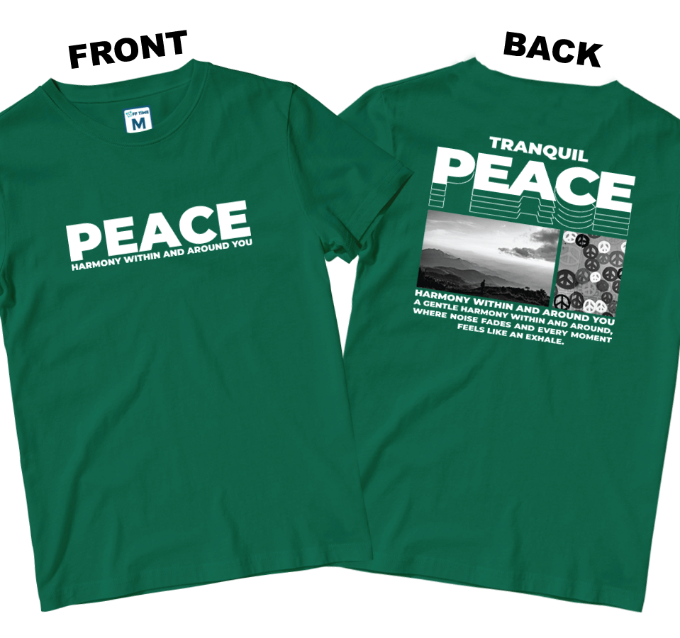 Cotton Shirt: Peace (Front and Back)