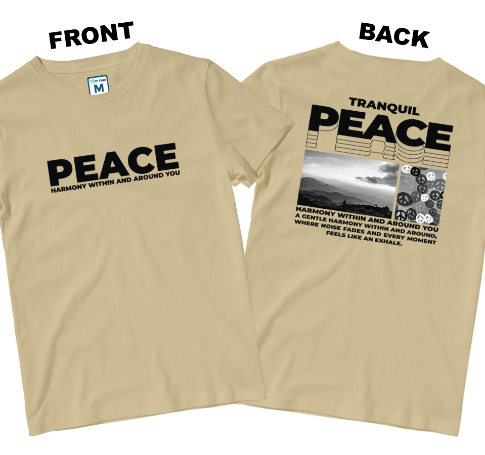 Cotton Shirt: Peace (Front and Back)