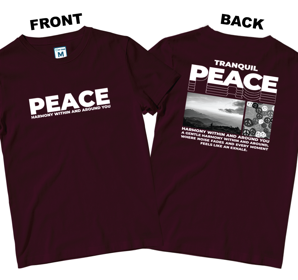 Cotton Shirt: Peace (Front and Back)