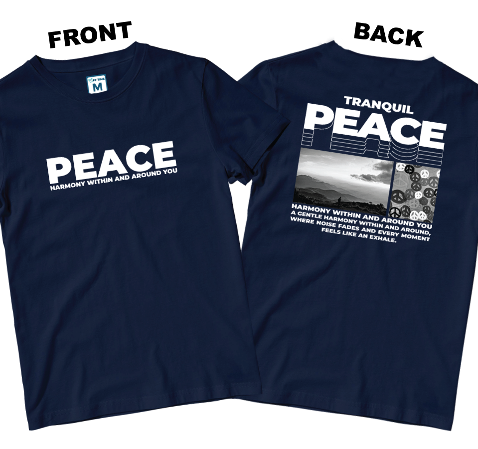 Cotton Shirt: Peace (Front and Back)