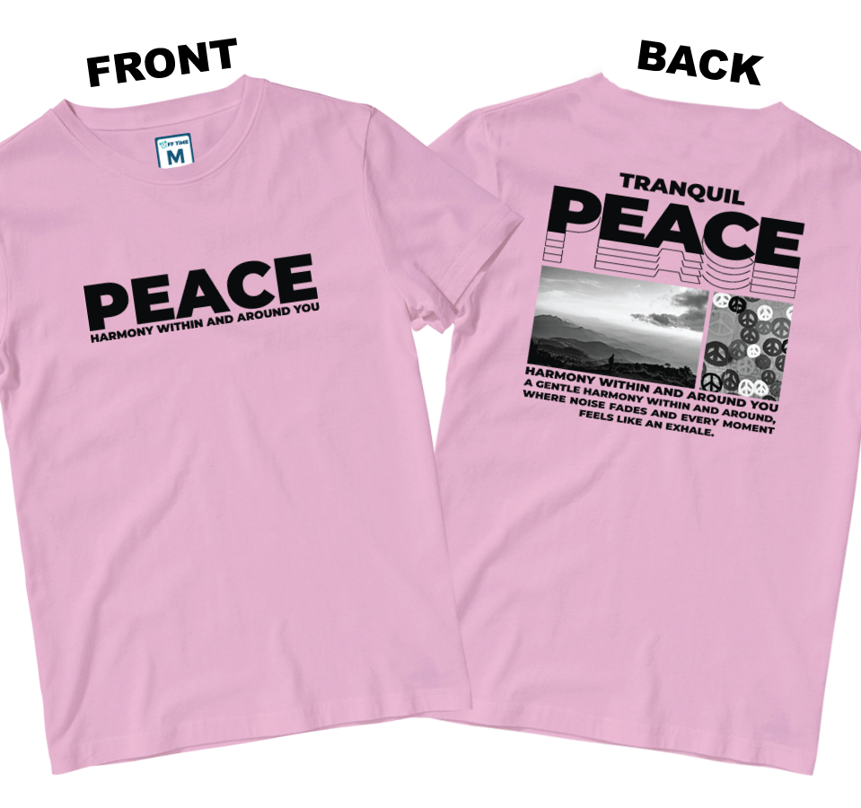 Cotton Shirt: Peace (Front and Back)