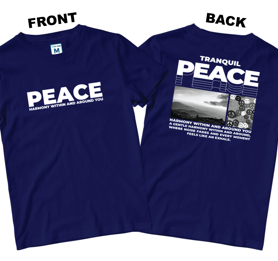 Cotton Shirt: Peace (Front and Back)
