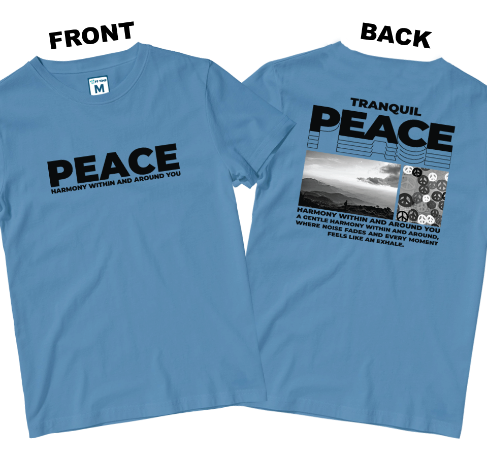 Cotton Shirt: Peace (Front and Back)