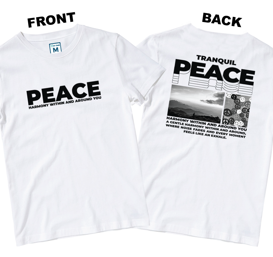 Cotton Shirt: Peace (Front and Back)