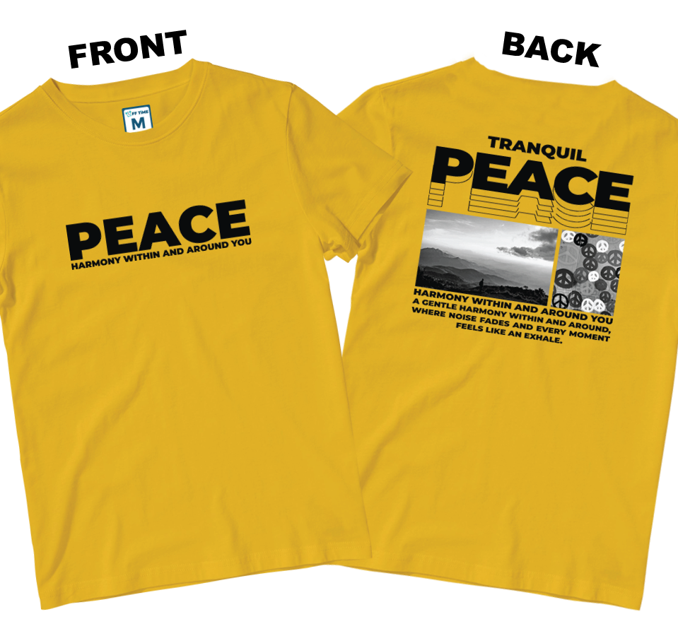 Cotton Shirt: Peace (Front and Back)