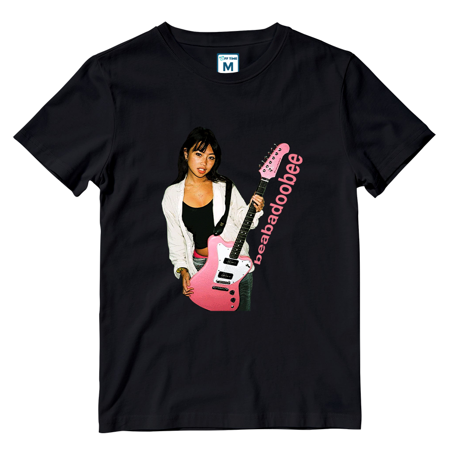 Cotton Shirt: Pink Guitar
