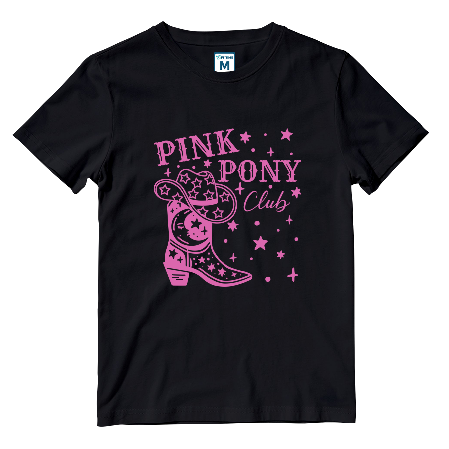 Cotton Shirt: Pink Pony Club Boots