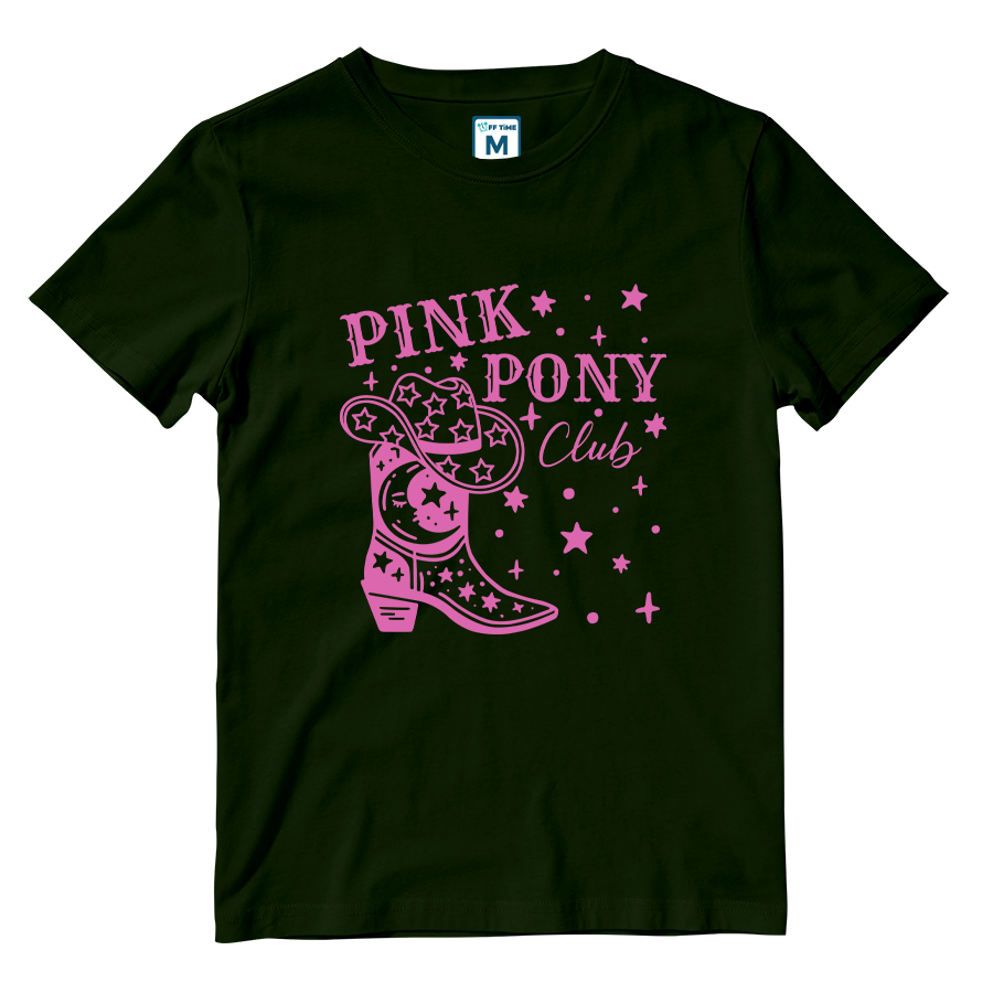 Cotton Shirt: Pink Pony Club Boots