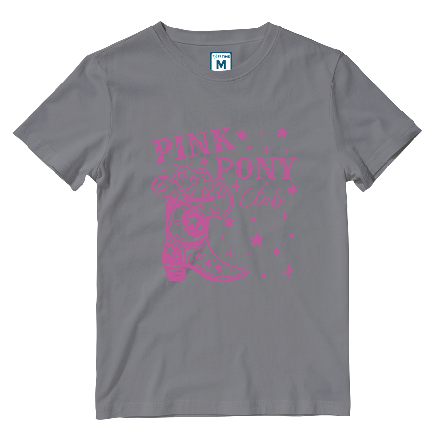 Cotton Shirt: Pink Pony Club Boots