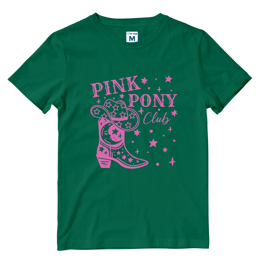 Cotton Shirt: Pink Pony Club Boots