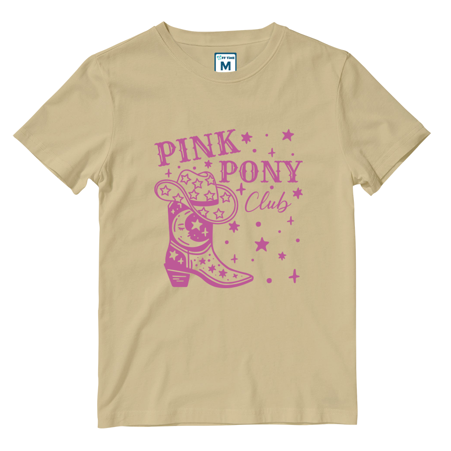 Cotton Shirt: Pink Pony Club Boots