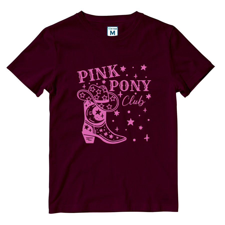 Cotton Shirt: Pink Pony Club Boots