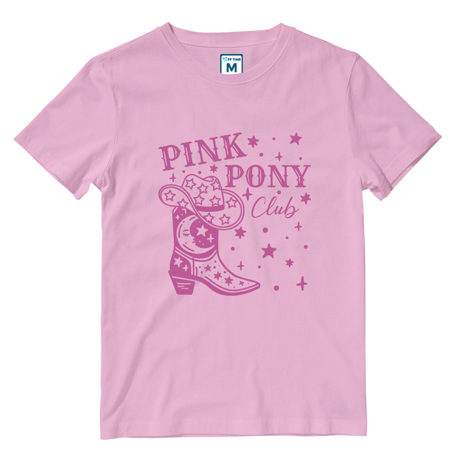 Cotton Shirt: Pink Pony Club Boots