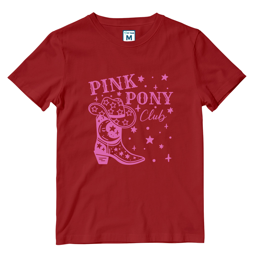 Cotton Shirt: Pink Pony Club Boots