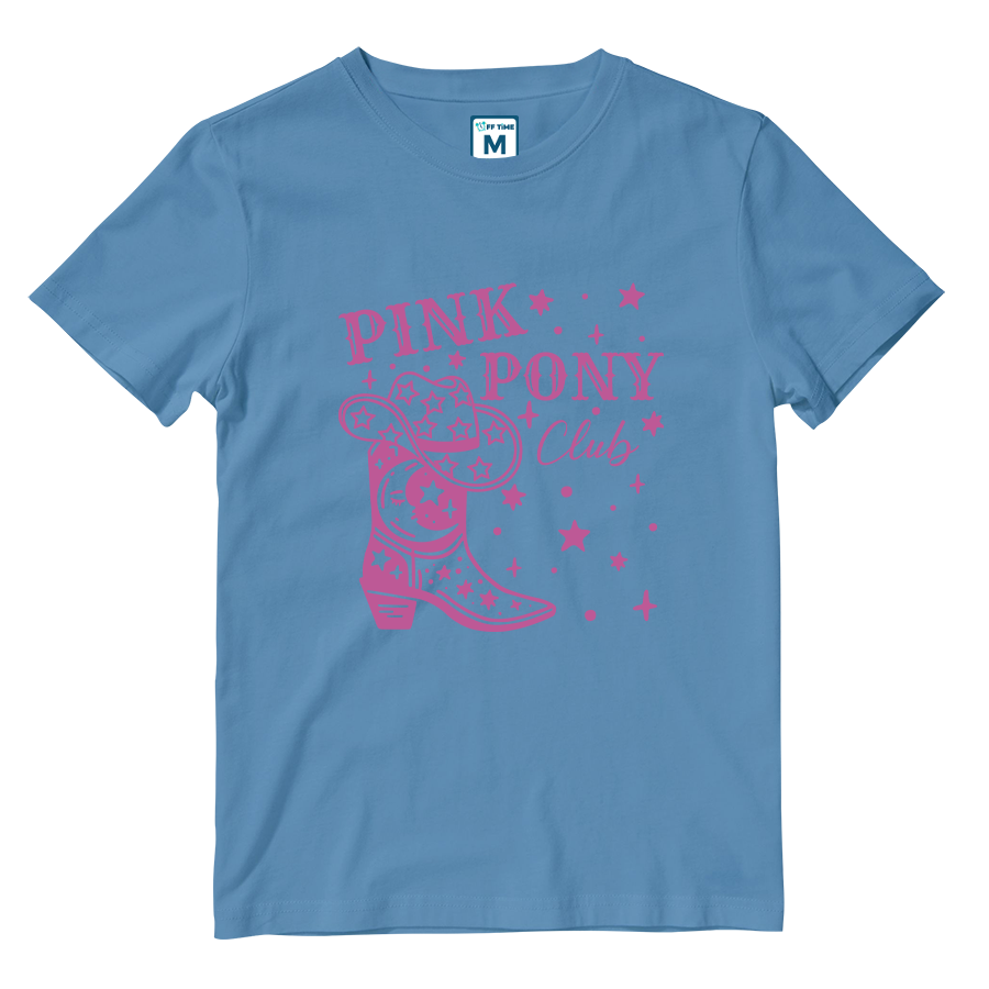 Cotton Shirt: Pink Pony Club Boots