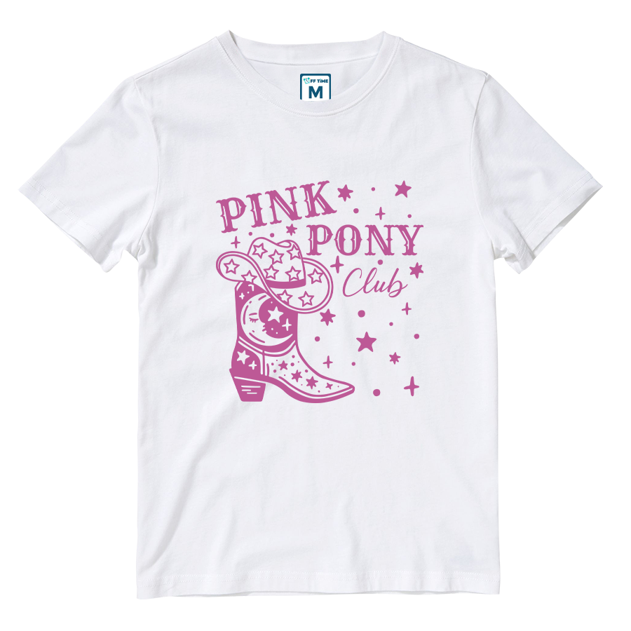 Cotton Shirt: Pink Pony Club Boots