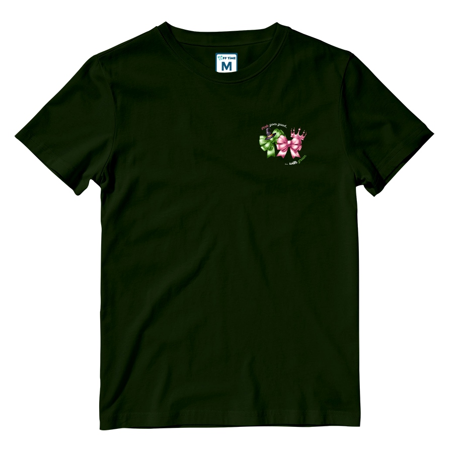 Cotton Shirt: Pink goes good... with Green