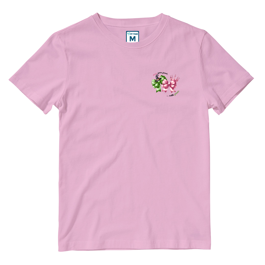 Cotton Shirt: Pink goes good... with Green