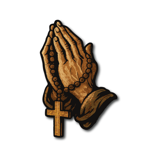Acrylic Vehicle Badge: Praying