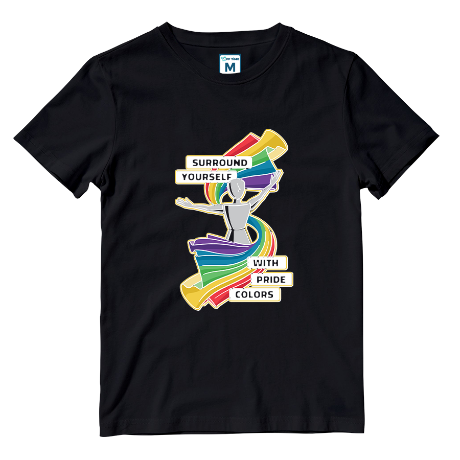 Cotton Shirt: Pride Colors