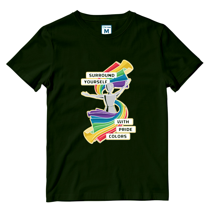 Cotton Shirt: Pride Colors