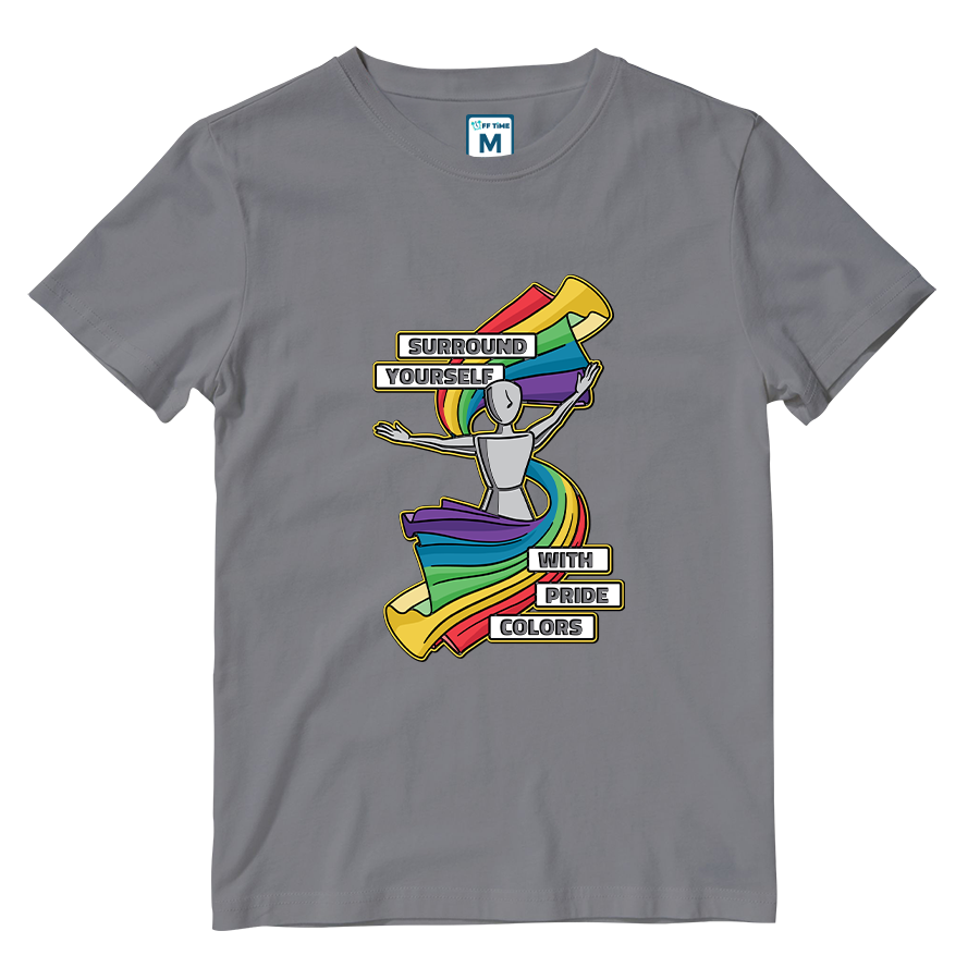 Cotton Shirt: Pride Colors