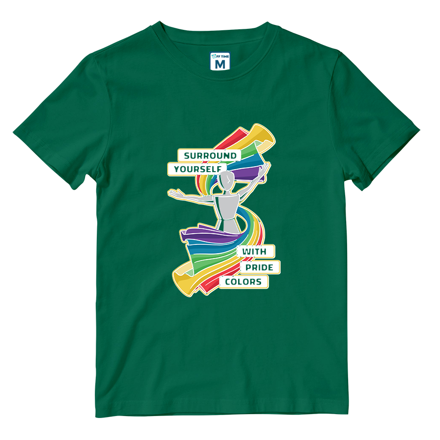 Cotton Shirt: Pride Colors
