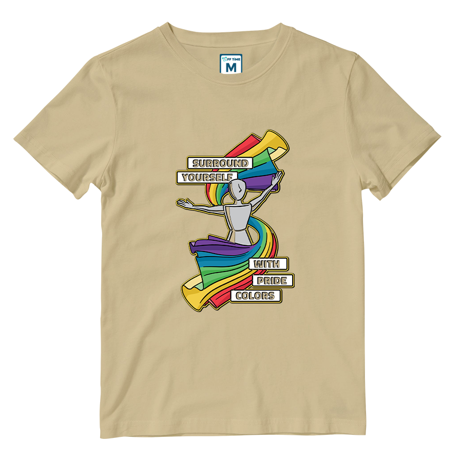 Cotton Shirt: Pride Colors