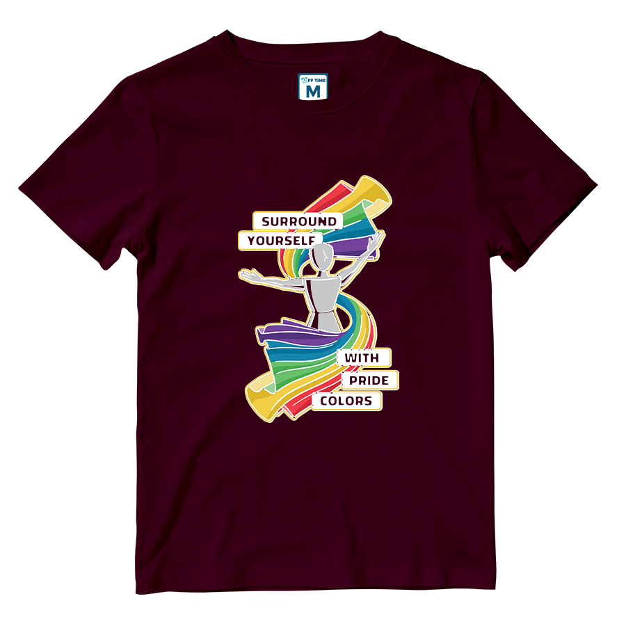 Cotton Shirt: Pride Colors