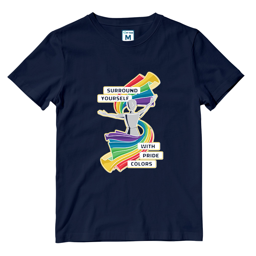 Cotton Shirt: Pride Colors