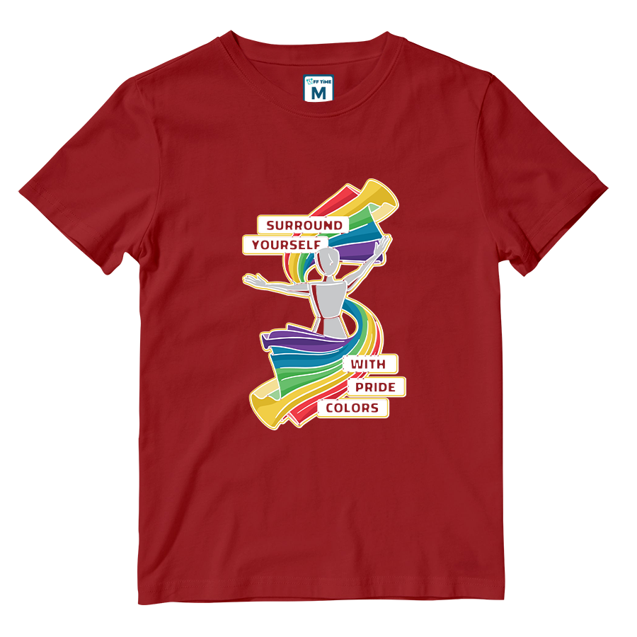 Cotton Shirt: Pride Colors