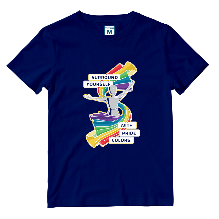 Cotton Shirt: Pride Colors