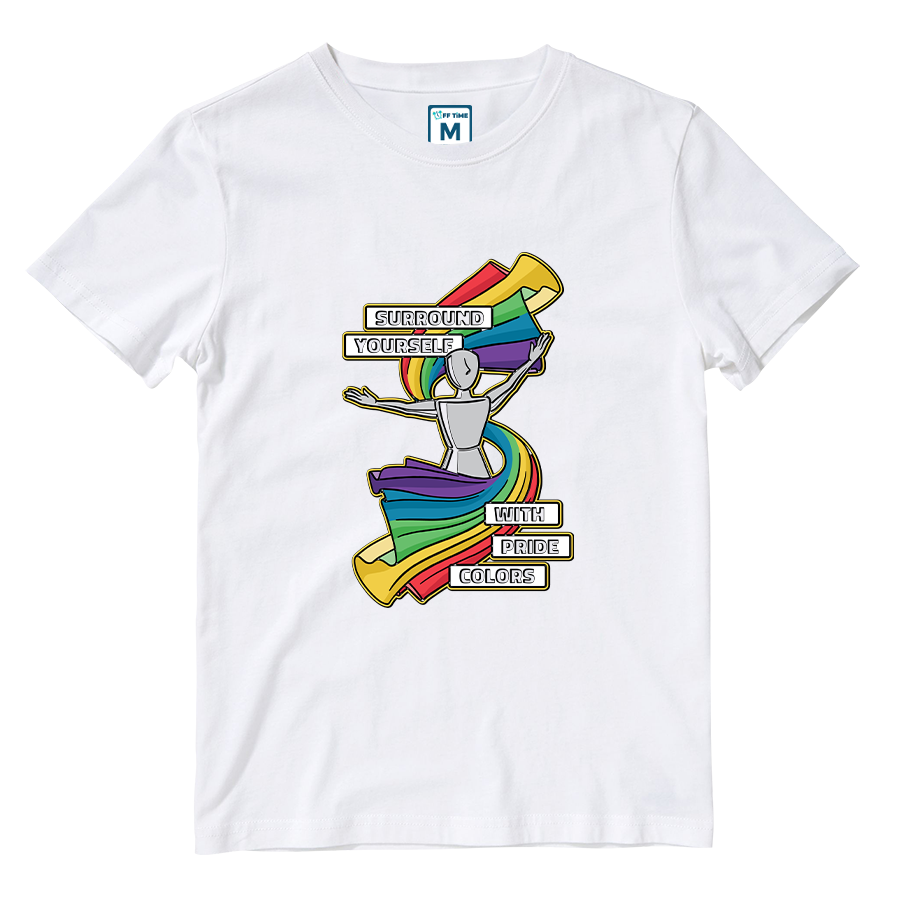 Cotton Shirt: Pride Colors