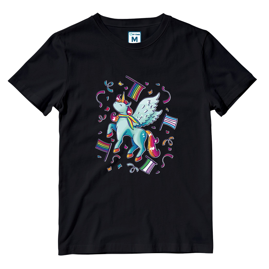 Cotton Shirt: Pride Unicorn