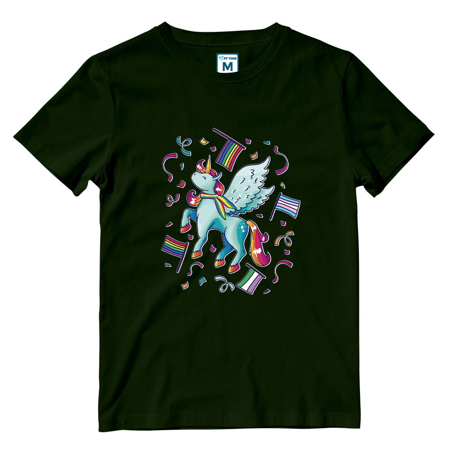 Cotton Shirt: Pride Unicorn
