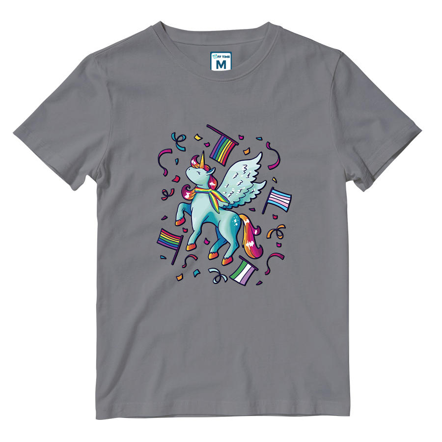 Cotton Shirt: Pride Unicorn