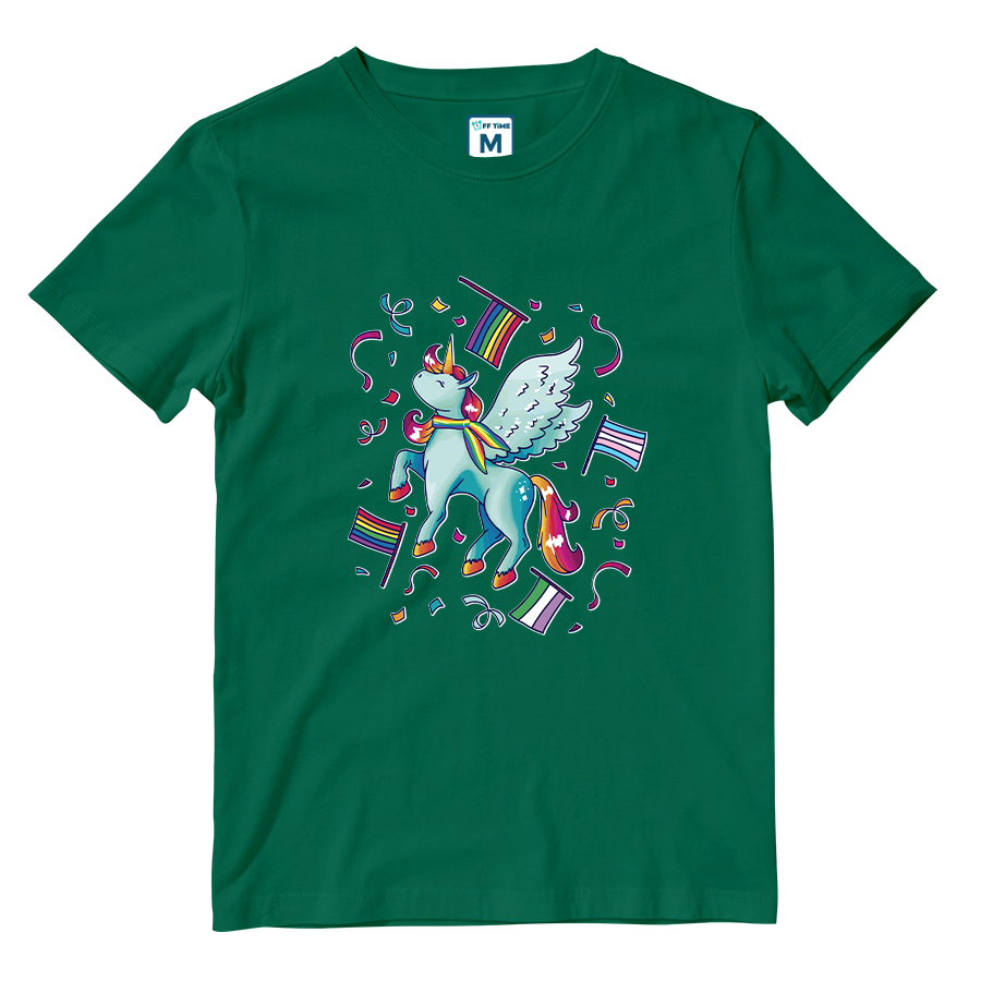 Cotton Shirt: Pride Unicorn