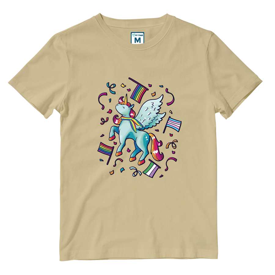 Cotton Shirt: Pride Unicorn
