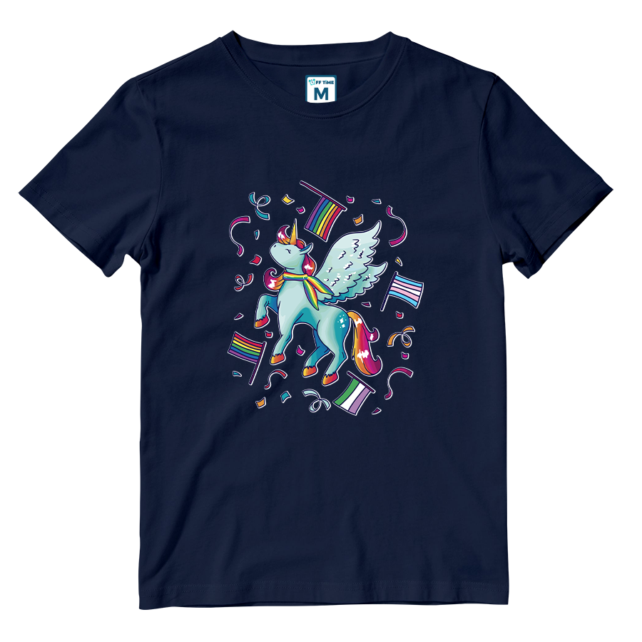 Cotton Shirt: Pride Unicorn