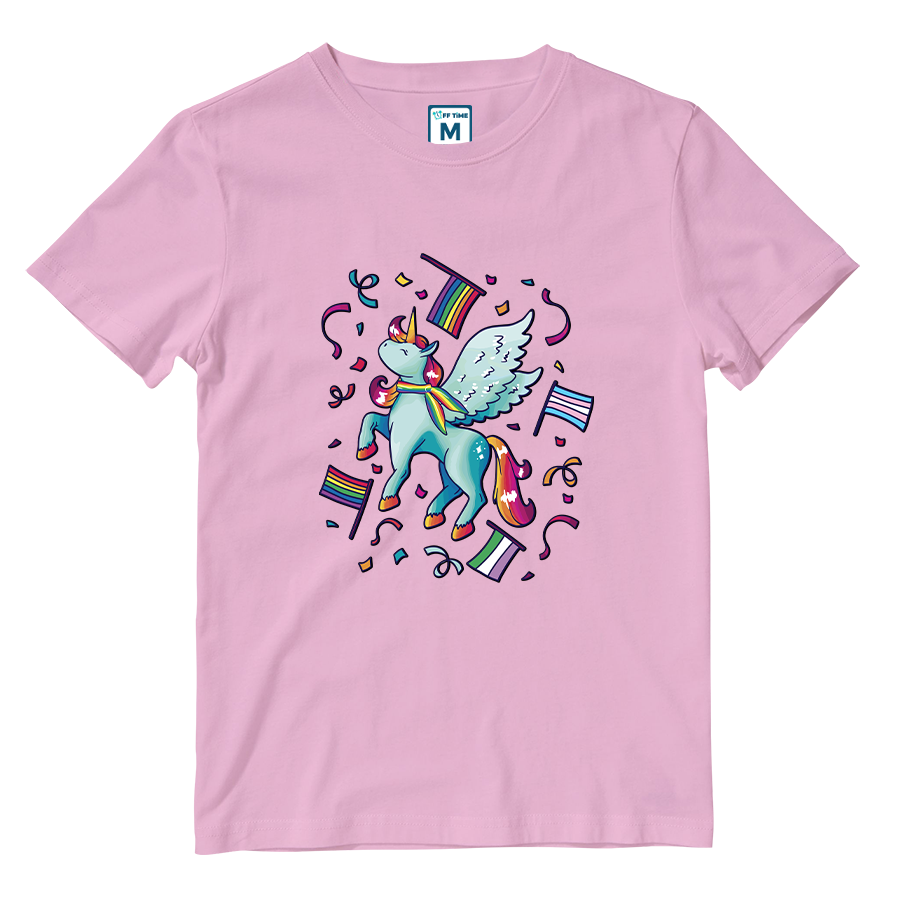 Cotton Shirt: Pride Unicorn