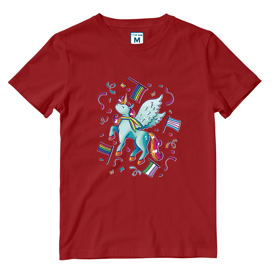 Cotton Shirt: Pride Unicorn