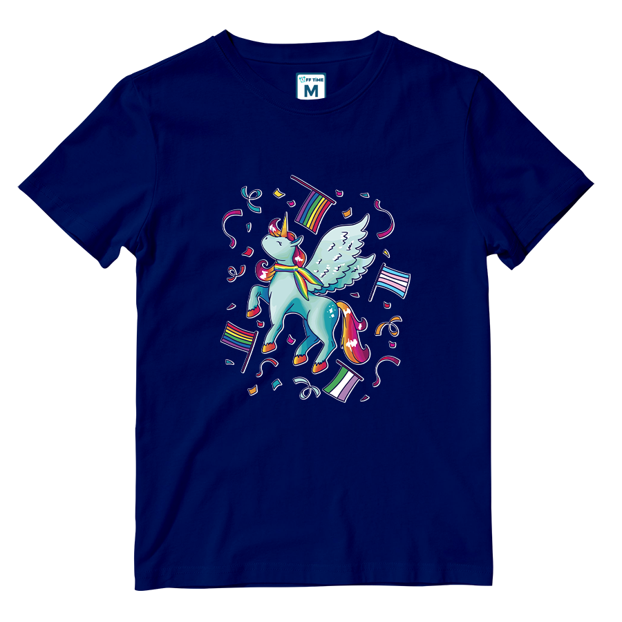 Cotton Shirt: Pride Unicorn