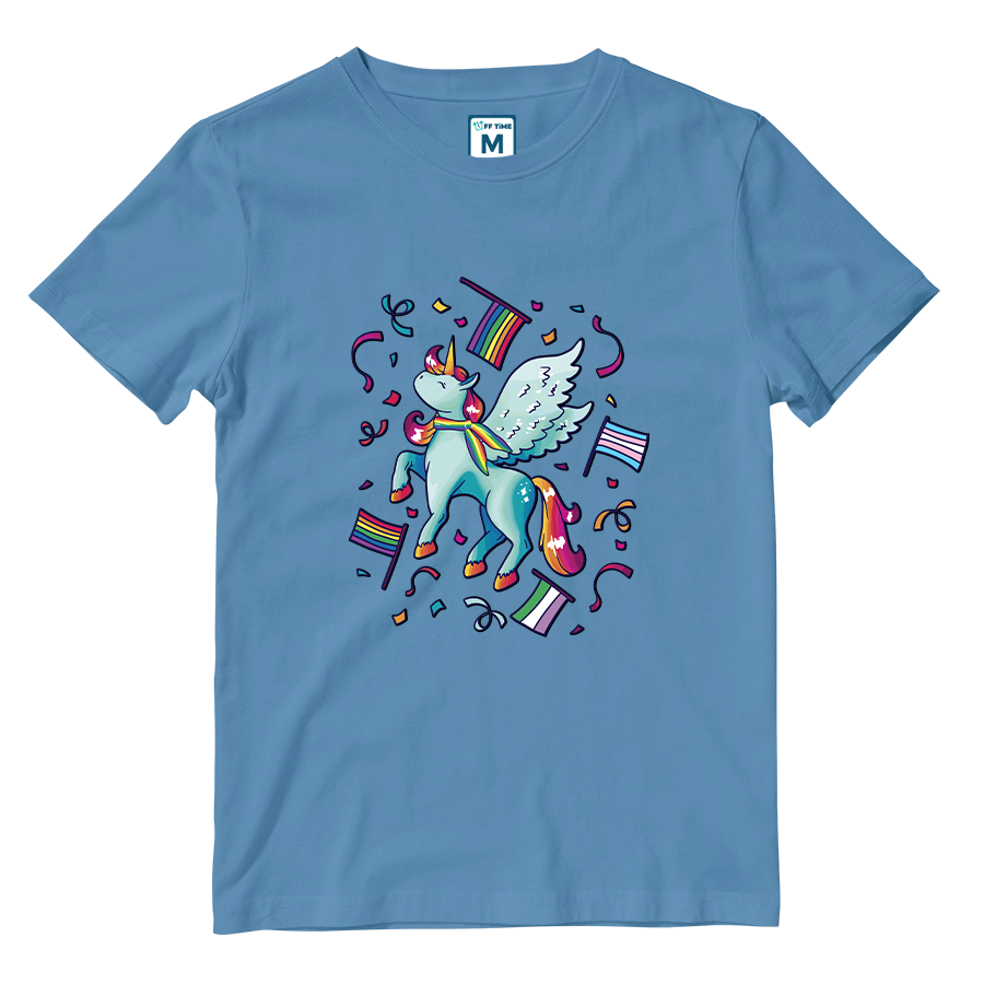 Cotton Shirt: Pride Unicorn